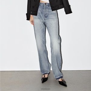 Zara Straight cut mid rise jeans zw collection size 6/28